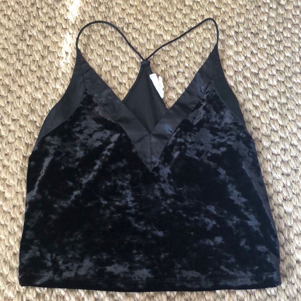 Crop Suede Top